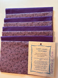 Purple calico, 8 fat quarters,  FQ 124