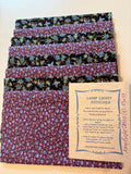 Navy Purple Calico, 8 fat quarters, cotton & cotton blends, FQ 114