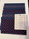 Navy Calico, 8 fat quarters, FQ 117