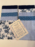 Blue Hues, (42) 6 inch squares.  SQ 109